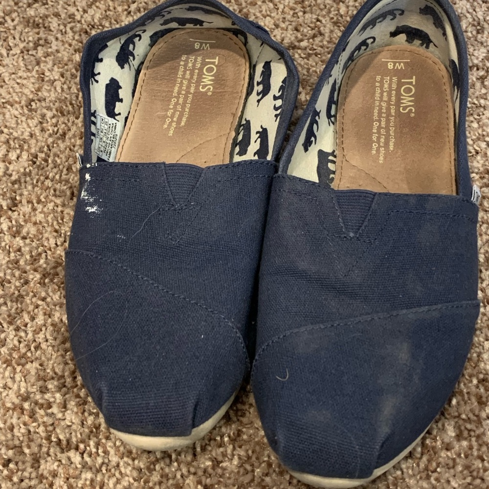 Navy blue Toms